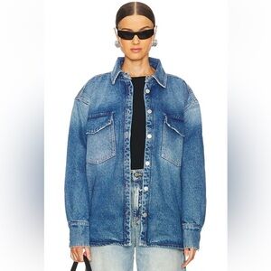 Icon Denim Noa Eco Overshirt jean jacket chore boyfriend oversized Revolve S